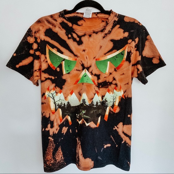 Halloween Pumpkin American Flag-1 Mens Short Sleeve Polo Shirt Regular Blouse Sportswear